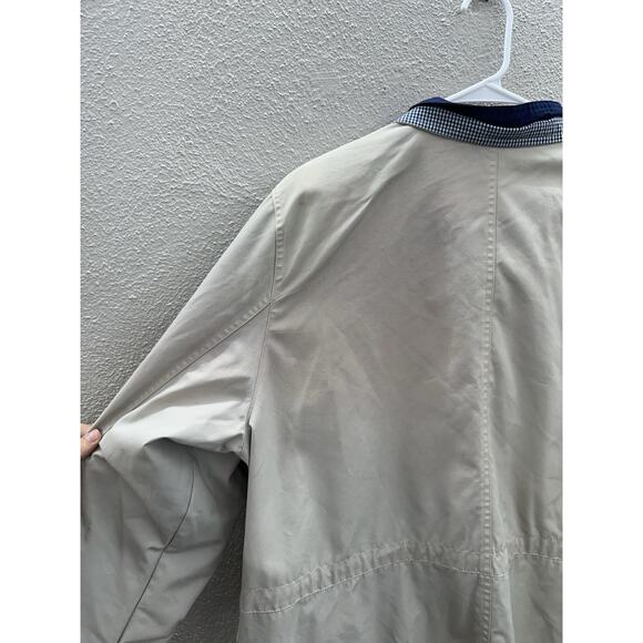 CS Signature Womens Jacket Size 1X Double Closure Cream Navy Blue Faux Mock Neck - Picture 10 of 15